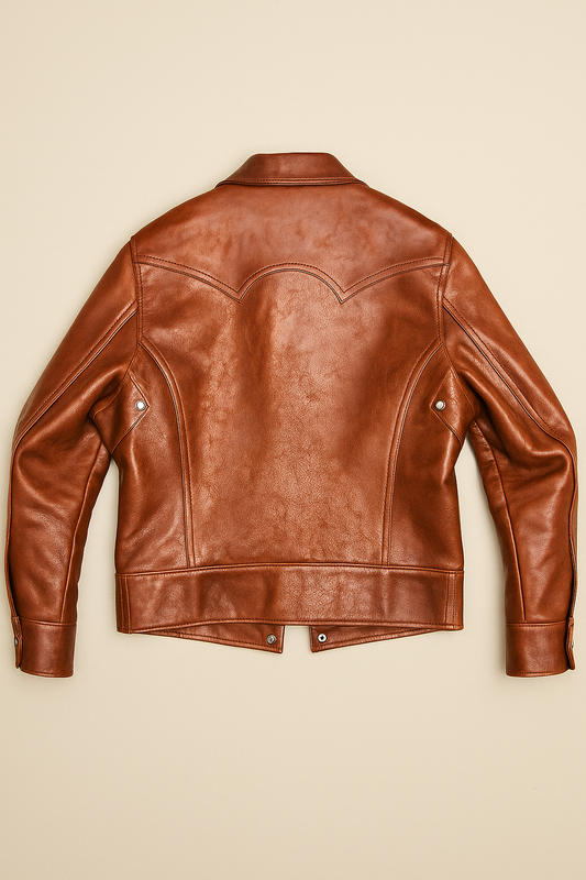 Vanguard Cafe racer leather jacket Men's
