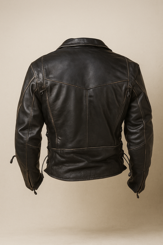 Leather Double Rider Biker Jacket