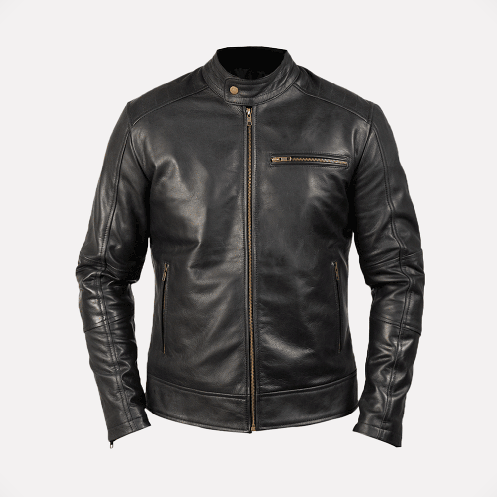 Mens Black Leather Jacket