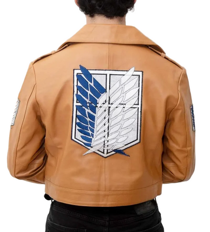 Attack on titan jacket - Men's Leather Jacket