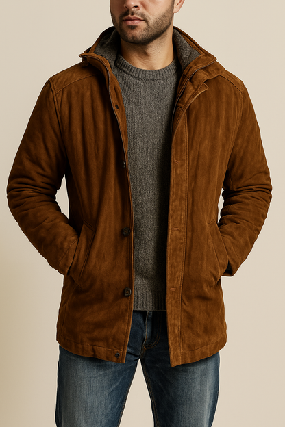 Sheriff brown suede jacket - Men's Coat