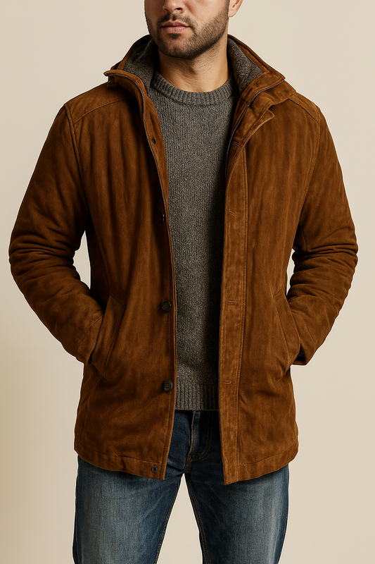 Sheriff brown suede jacket - Men's Coat
